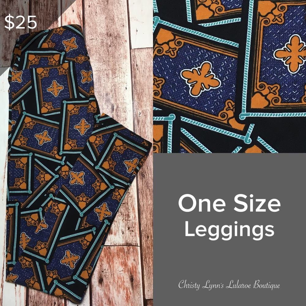 Lularoe One Size os Leggings Magic Carpet